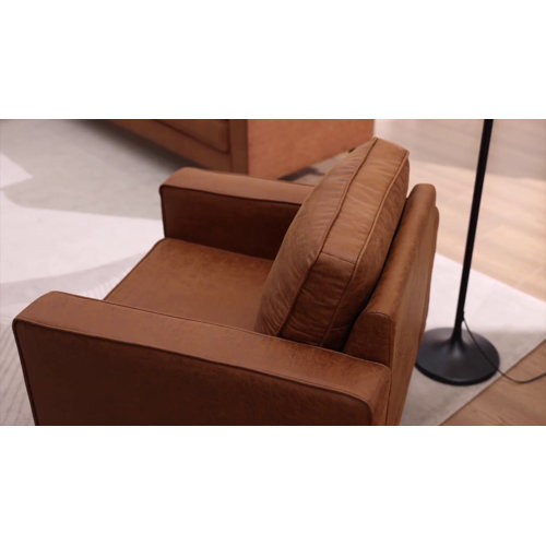 Ebern Designs Reisterstown 2 Piece Faux Leather Living Room Set